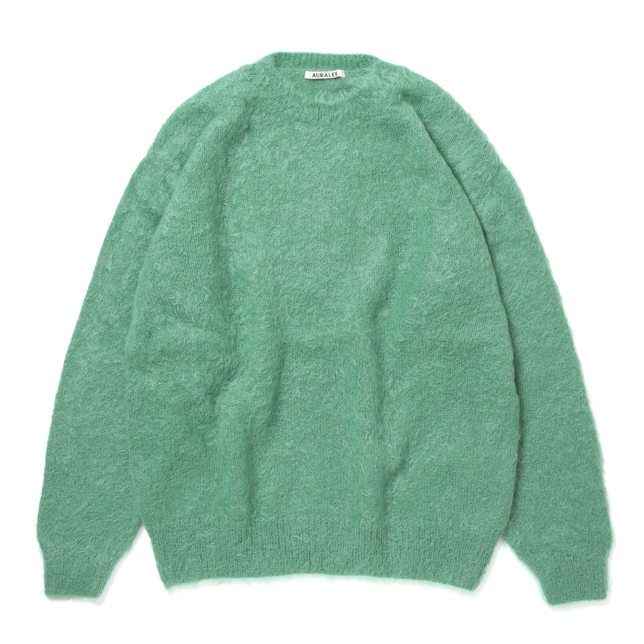 AURALEE / オーラリー | BRUSHED SUPER KID MOHAIR KNIT P/O - Jade