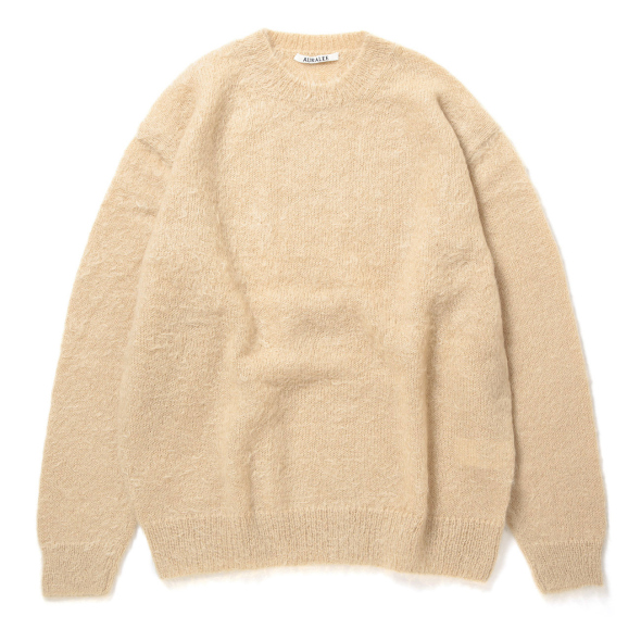 AURALEE オーラリー ニット AURALEE / オーラリー | BRUSHED SUPER KID MOHAIR KNIT P/O (メンズ