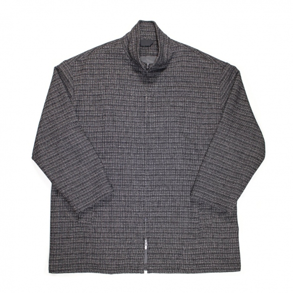 ESSAY / エッセイ | J-3 HIGH NECK BLOUSON - Black Check | 通販 ...