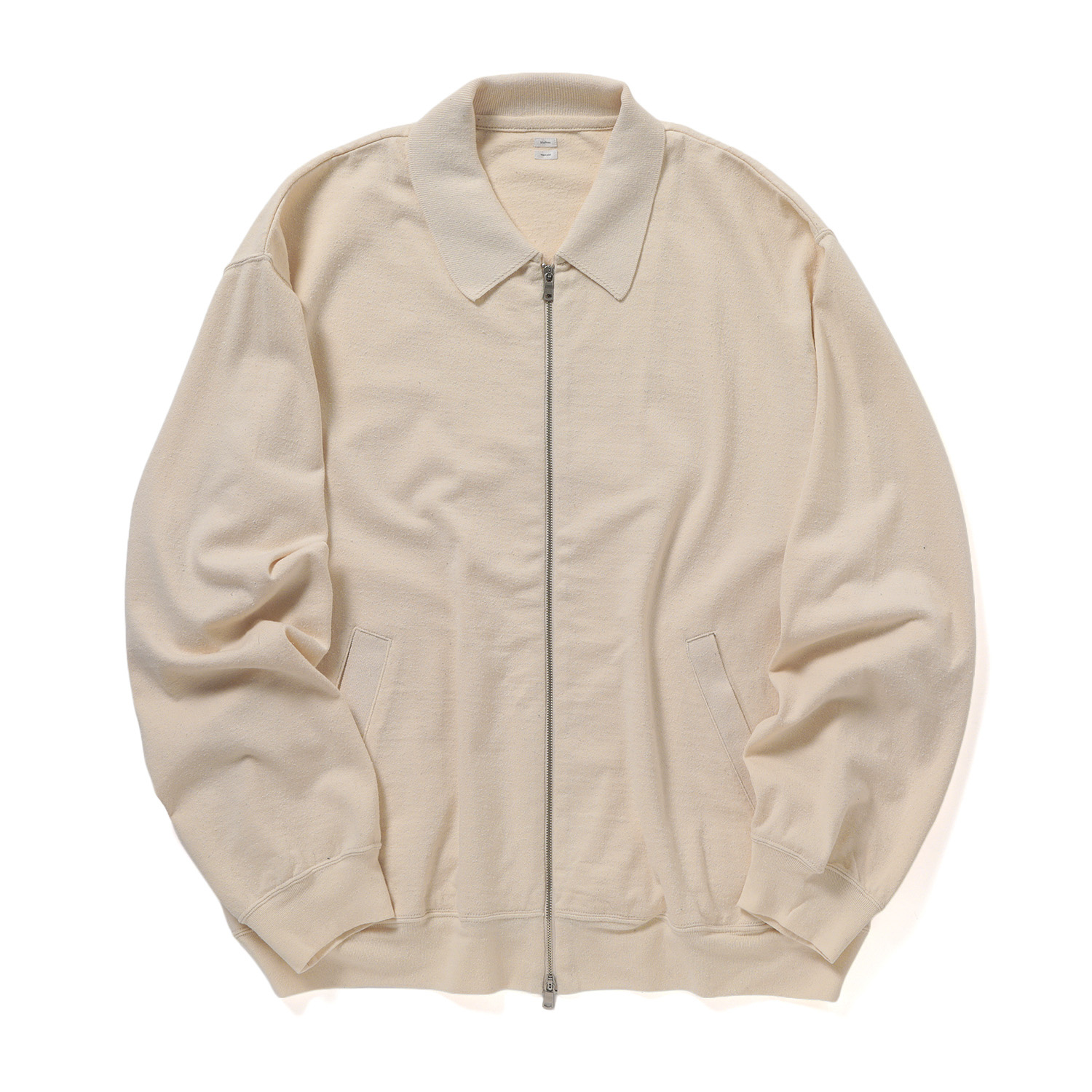 blurhms / ブラームス | Co/Silk Nep Zip Jacket - Ivory | 通販