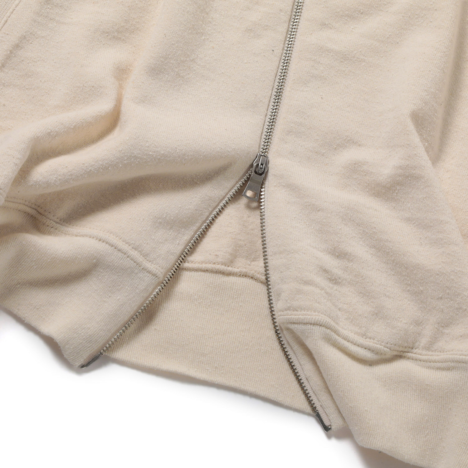 blurhms / ブラームス | Co/Silk Nep Zip Jacket - Ivory | 通販