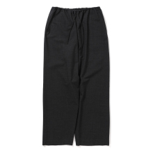 blurhms / ブラームス | Wool Ramie Mohair Side Seamless Pants - Heather Black
