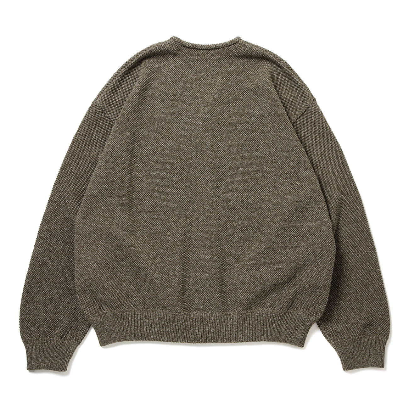 crepuscule / クレプスキュール | Moss Stitch V/N Cardigan - Khaki