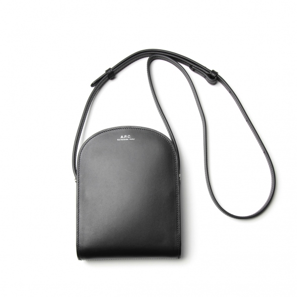 A.P.C. / アーペーセー | Demi-Lune ネックポーチ - Black | 通販