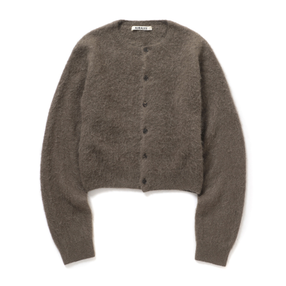 AURALEE カーディガン サイズ3 AURALEE / オーラリー | GARMENT-DYED BABY ALPACA FUR KNIT