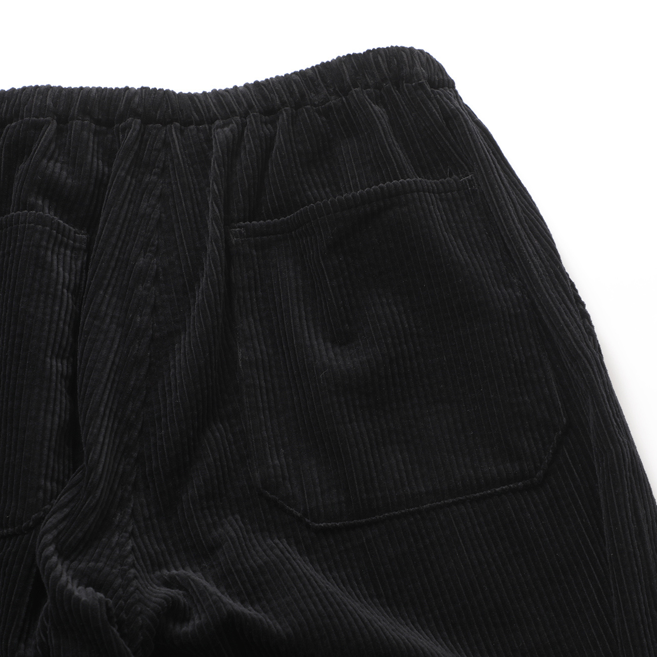 COMOLI / コモリ | コーデュロイ ドローストリングパンツ - Black 