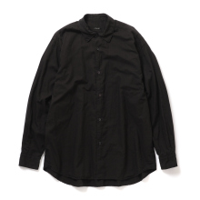 COMOLI / コモリ | KHADIコットンWレイヤー コモリシャツ - Black