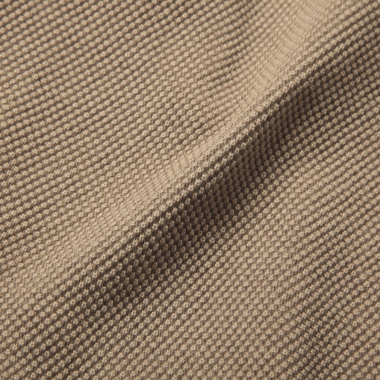 crepuscule / クレプスキュール | Moss stitch Zip CD - Camel | 通販