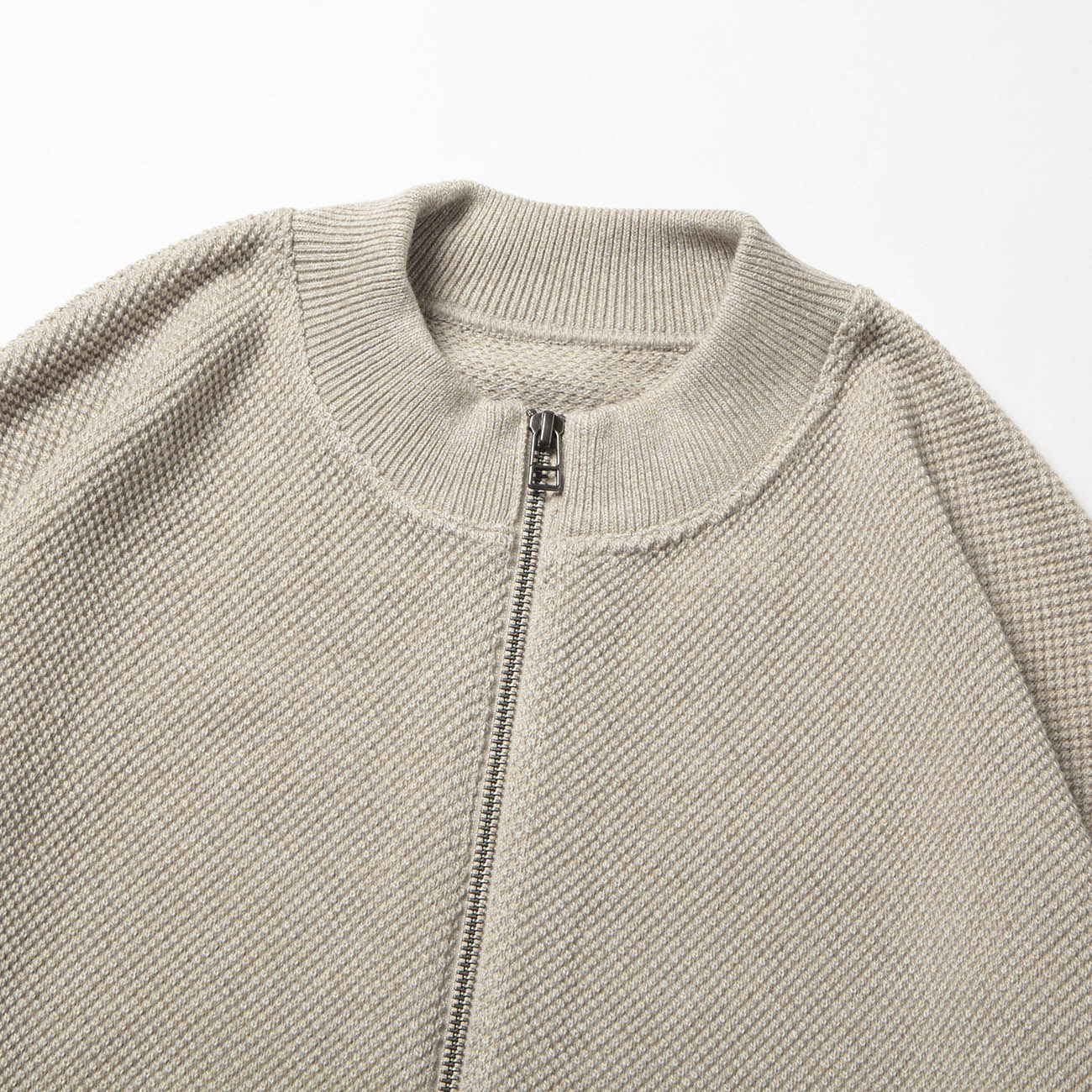 Crepuscule クレプスキュール Moss stitch Zip CD - トップス