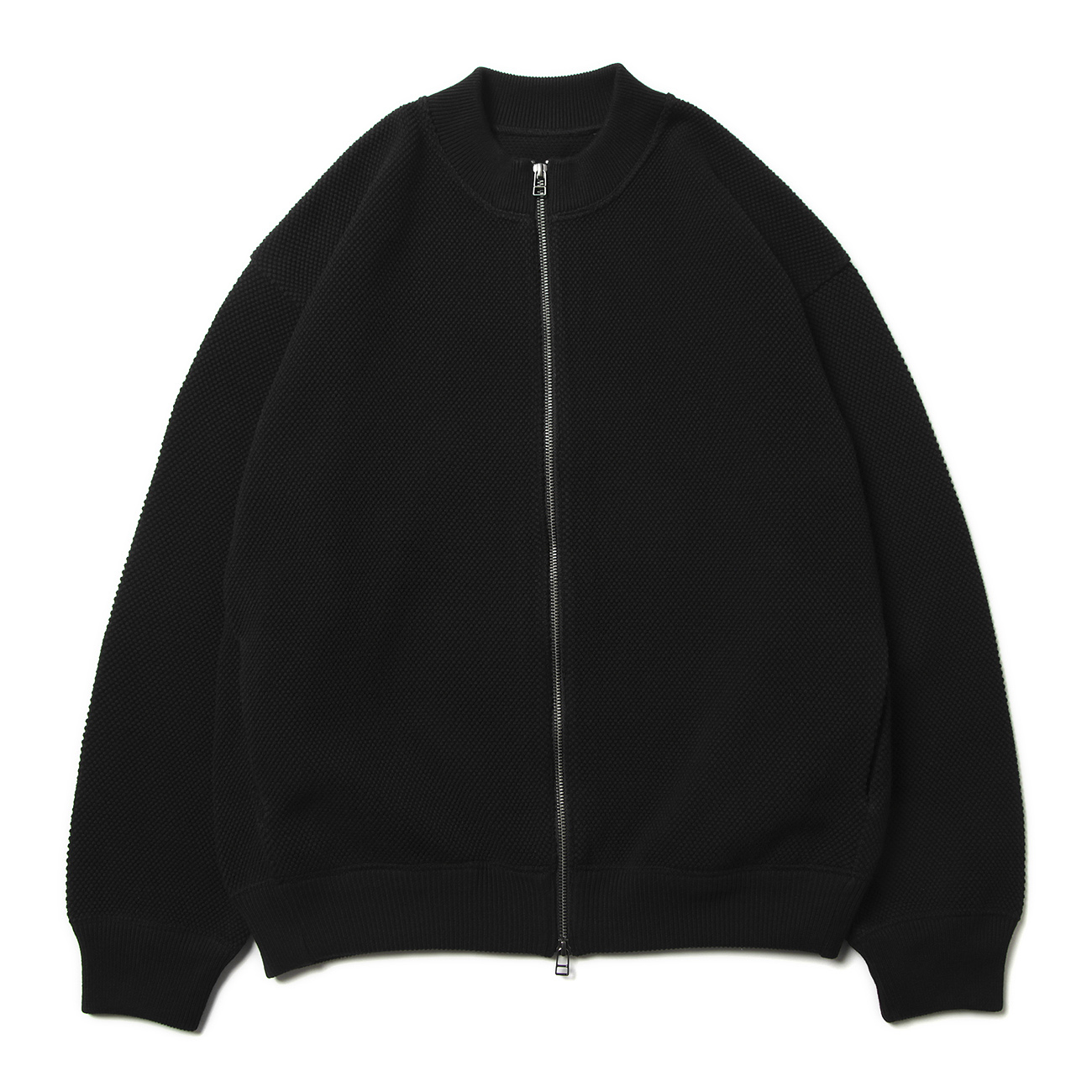 Moss stitch Zip CD - Black