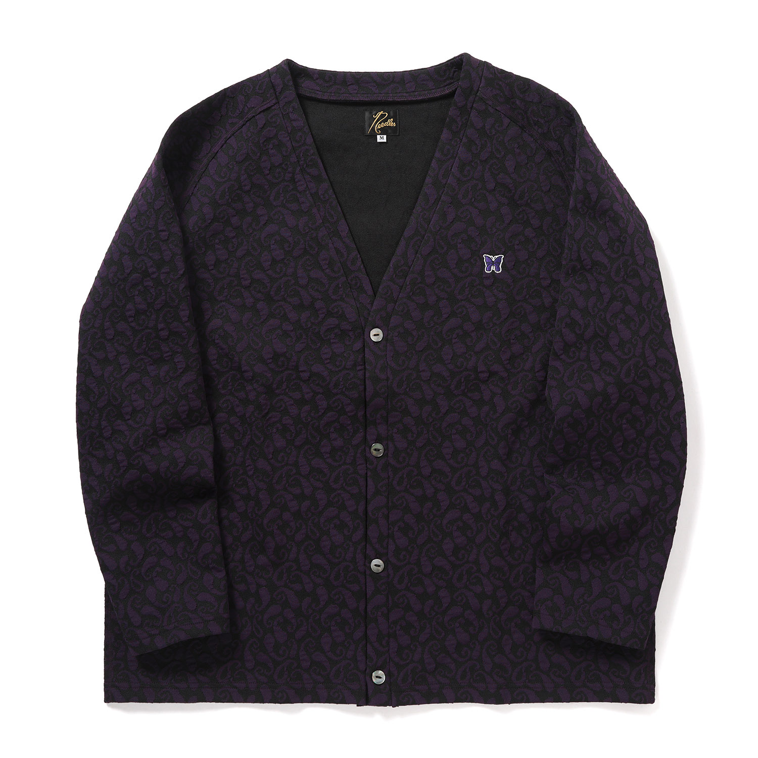 Needles Vネック カットソー M ペイズリー Needles / ニードルズ | V Neck Cardigan - Poly Jq. / Paisley