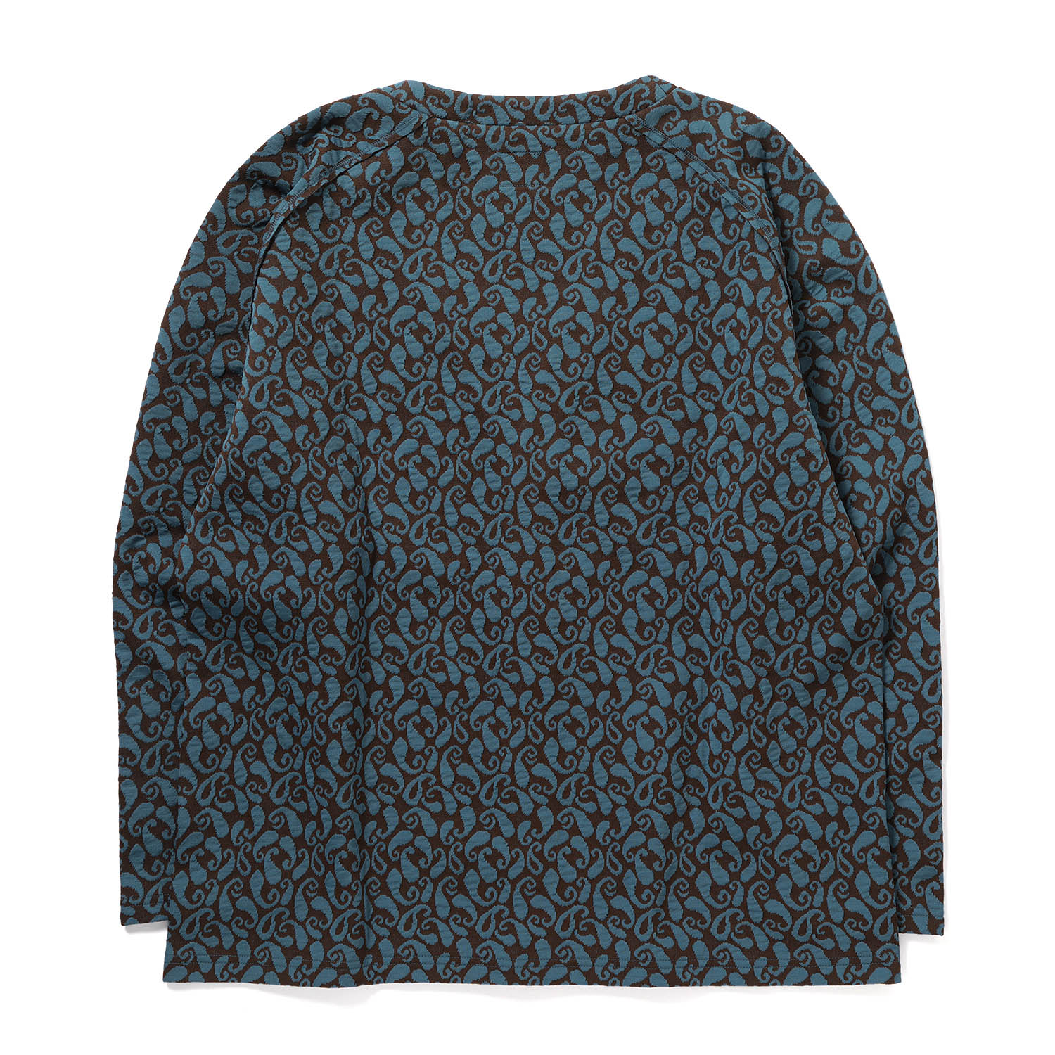 Needles / ニードルズ | V Neck Cardigan - Poly Jq. / Paisley - Blue