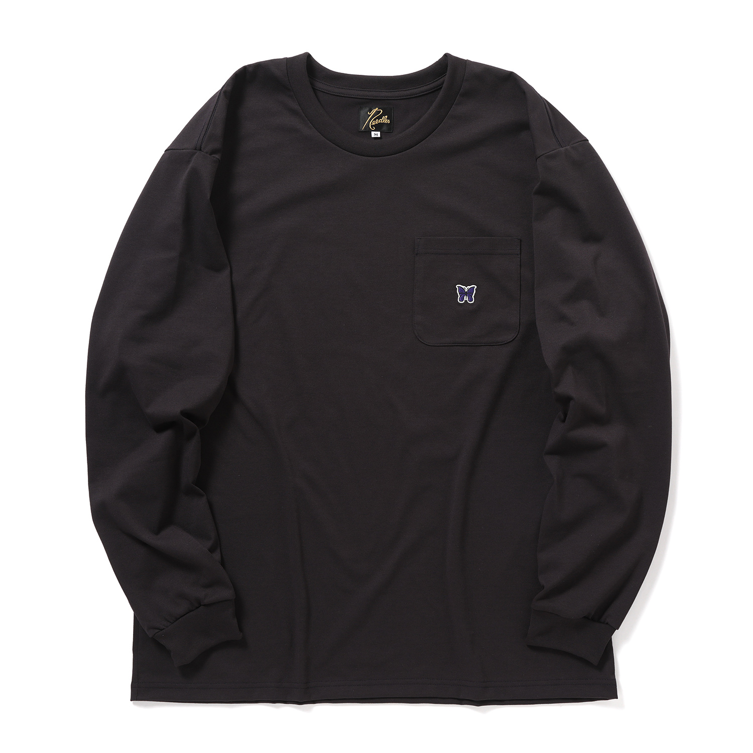 Needles / ニードルズ | L/S Crew Neck Tee - Poly Jersey - Dk.Purple