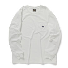 Needles / ニードルズ | L/S Crew Neck Tee - Poly Jersey - White