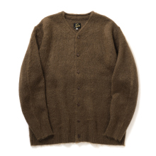 Needles / ニードルズ | Mohair Crew Neck Cardigan - Solid - Brown