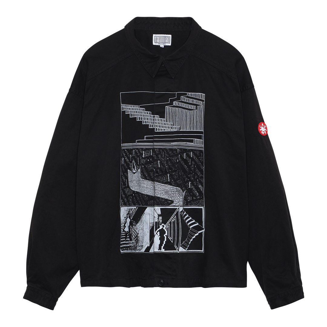 C.E / シーイー | MD TRACES SHORT SHIRT JACKET - Black | 通販