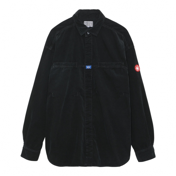 C.E / シーイー | OVERDYE CORD DESIGN BIG SHIRT - Black | 通販