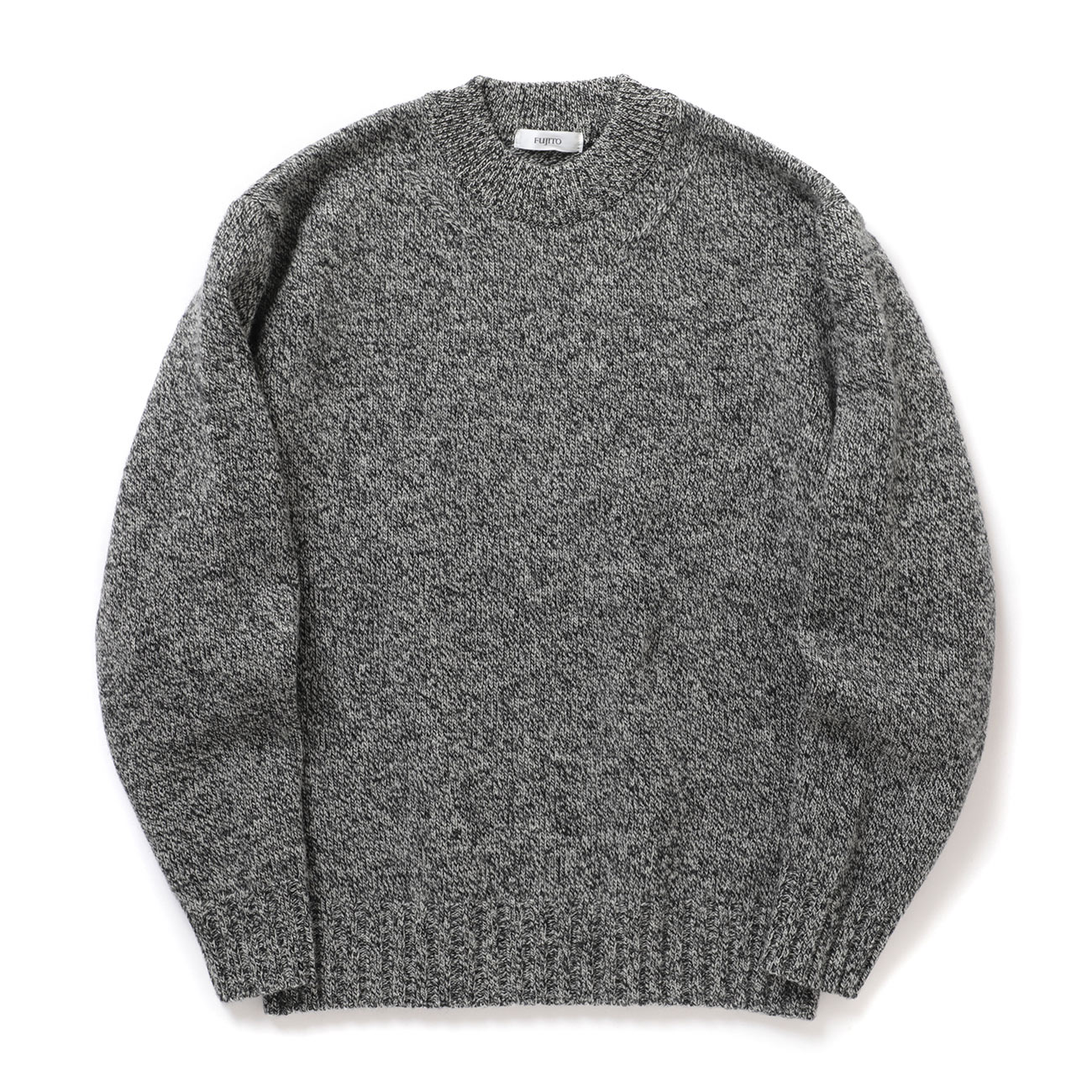 FUJITO / フジト | C/N Knit Sweater - Mix Black | 通販 - 正規取扱店 