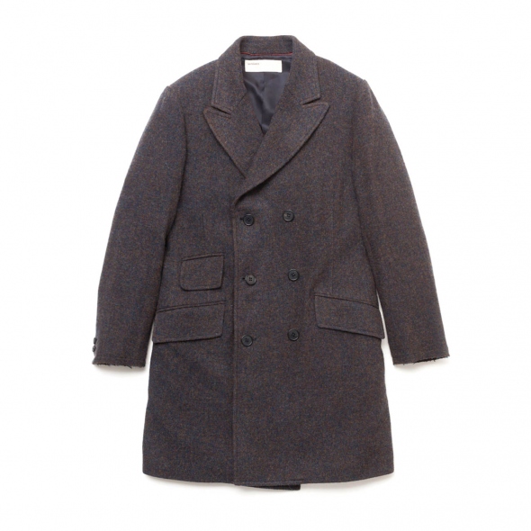 NAISSANCE / ネサーンス|TWEED CHESTER COAT - Blue | 通販
