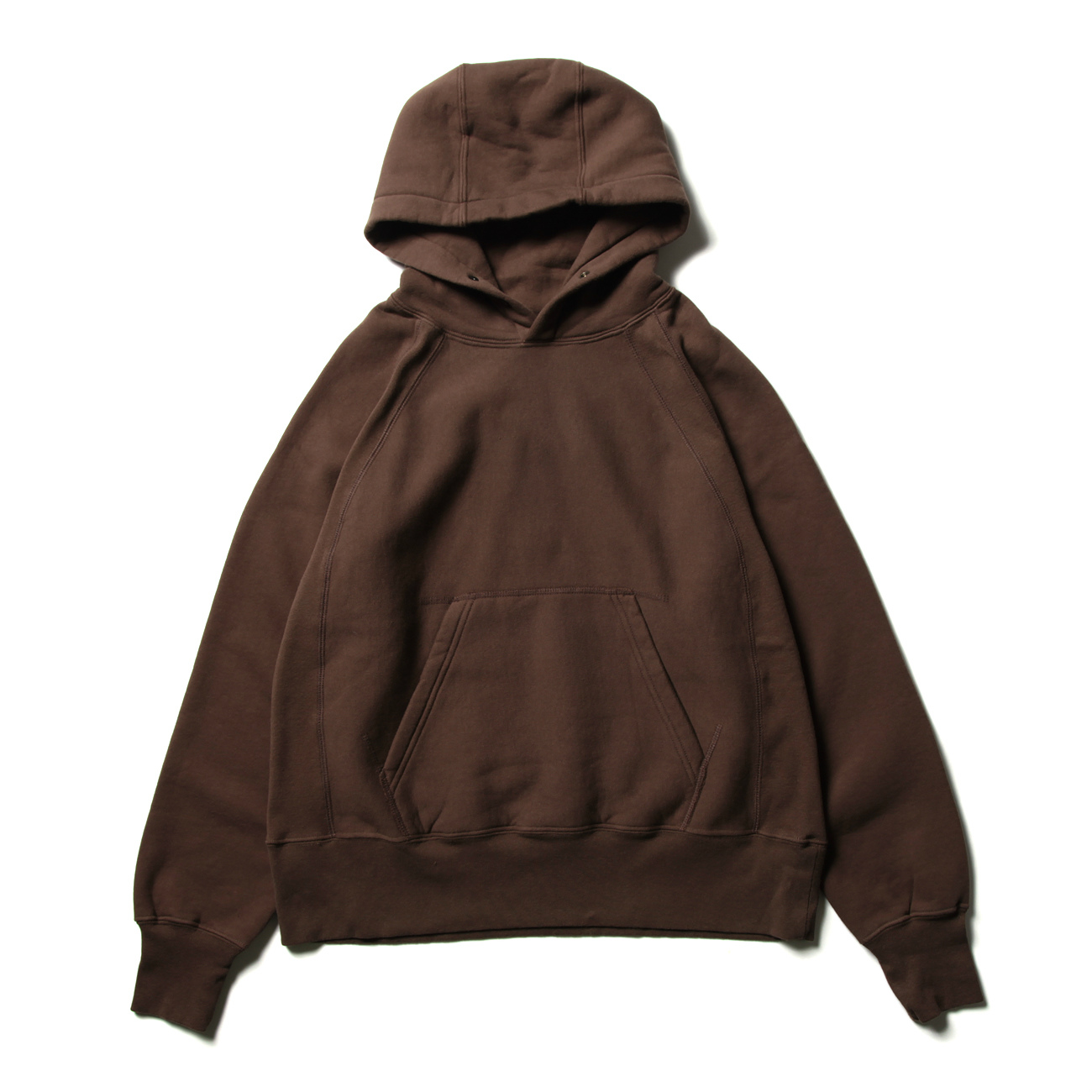 ENGINEERED GARMENTS / エンジニアドガーメンツ | Raglan Hoody - Cotton Heavy Fleece -  Brown | 通販 - 正規取扱店 | COLLECT STORE / コレクトストア