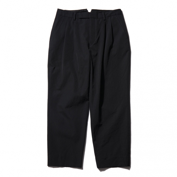 【超特価sale開催】  COMOLI / コモリ | ウールギャバ 2タックパンツ - Navy | 通販 パンツ