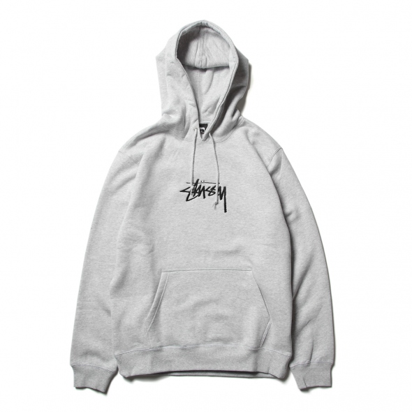 STUSSY / ステューシー | Stock Logo App Hoodie - Ash Heather ...