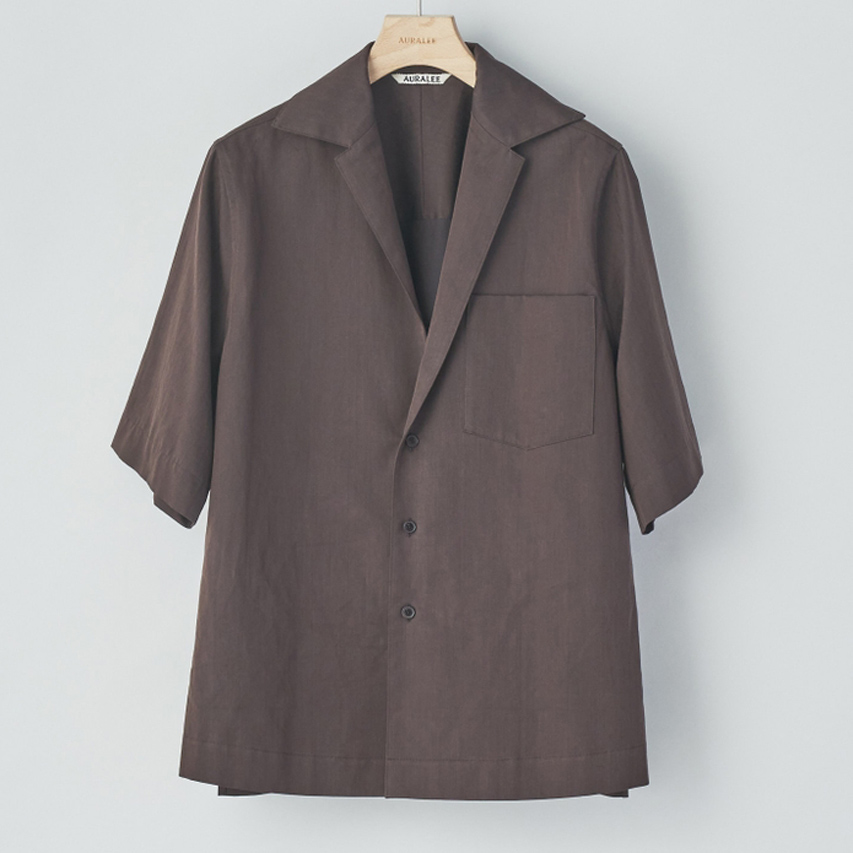 ジャケット・アウター auralee WASHED FINX HERRINGBONE JACKET AURALEE 「WASHED FINX HERRINGBONE JACKET / GREEN CHAMBRAY