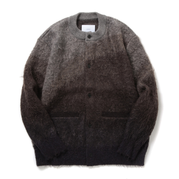 stein / シュタイン | GRADATION MOHAIR KNIT CARDIGAN - Brown Grey Gradation | 通販  - 正規取扱店 | COLLECT STORE / コレクトストア