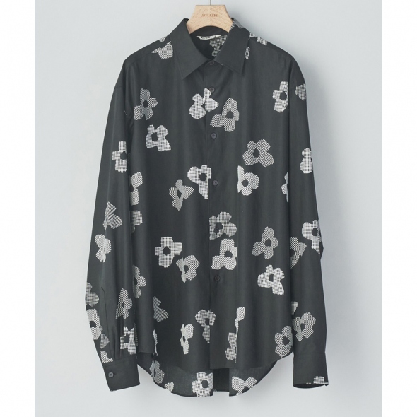 AURALEE / オーラリー | WASHED FINX TWILL PRINT SHIRTS (レディース