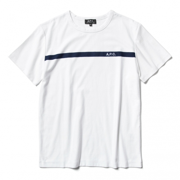 A.P.C Tシャツ ホワイト A.P.C. ロゴ Tシャツ | ホワイト | FARFETCH JP