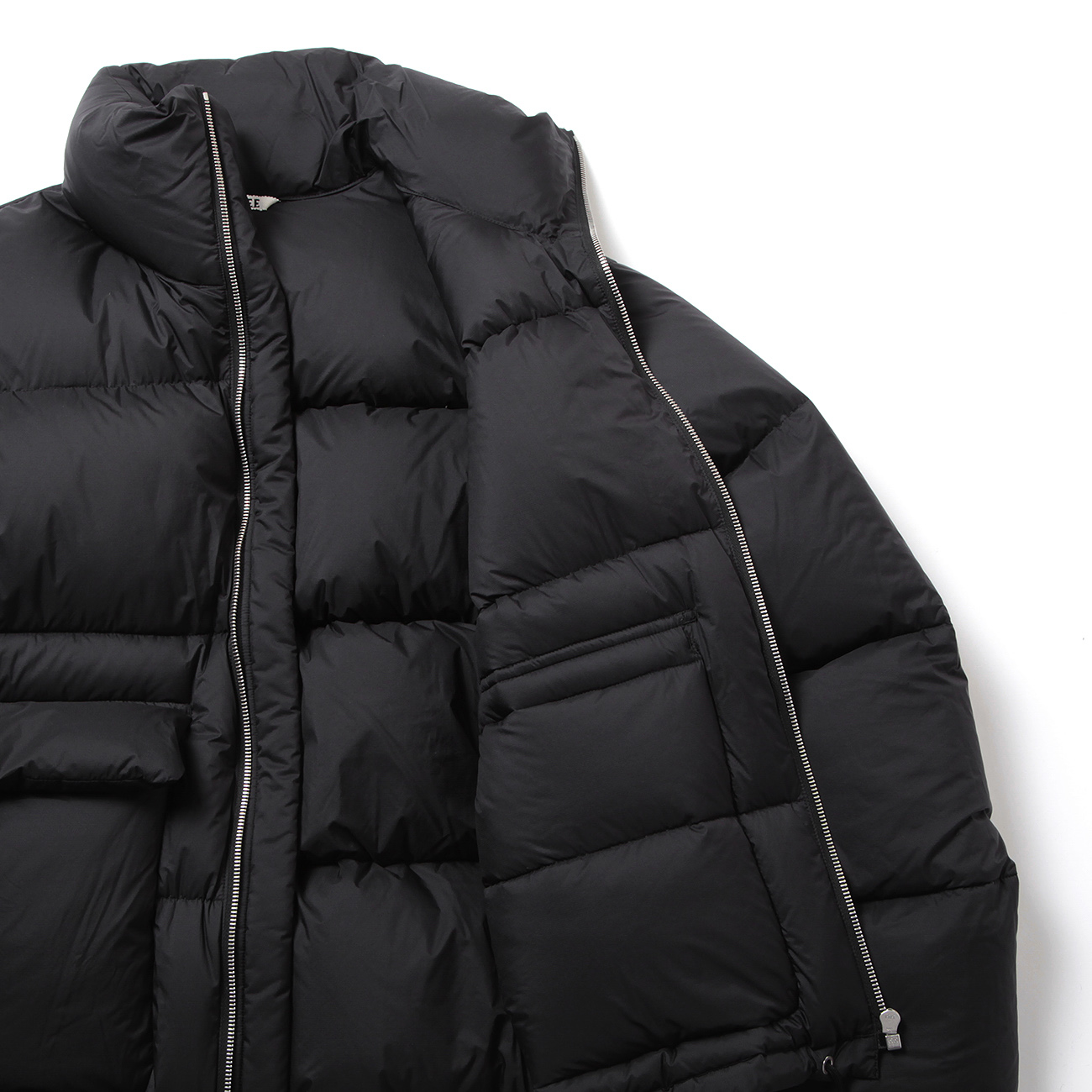 SUPER LIGHT NYLON RIPSTOP DOWN BLOUSON (メンズ) - Black