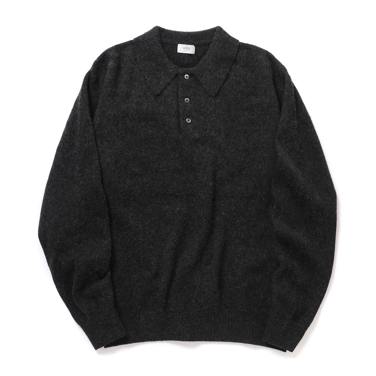 URU / ウル | KNIT POLO - Charcoal | 通販 - 正規取扱店 | COLLECT