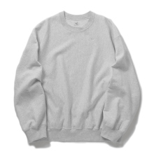 blurhmsROOTSTOCK / ブラームスルーツストック | Soft&Hard Sweat Crew-Neck P/O Wide - Heather White