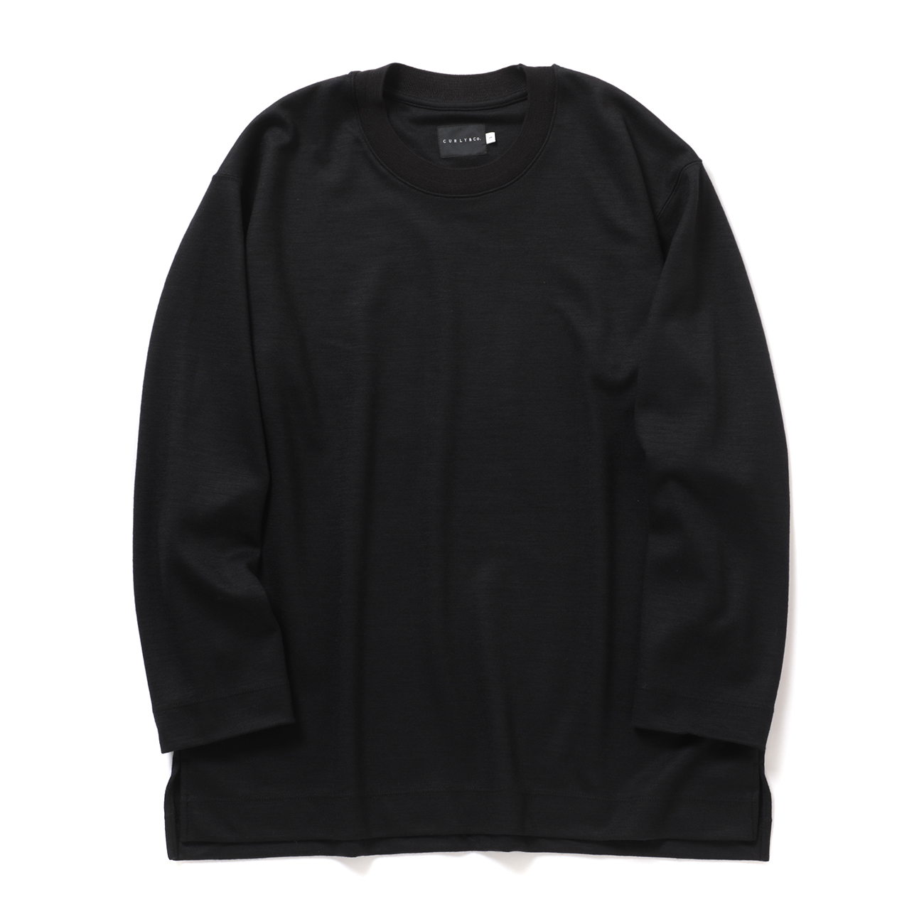 CURLY / カーリー | TECHWOOL CREW-NECK P/O - Black | 通販