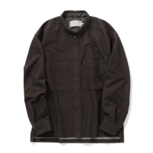 CURLY / カーリー | KNIT DENIM FLANNEL SHIRT - Brown