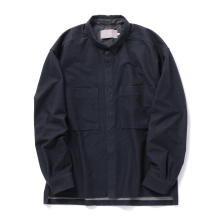 CURLY / カーリー | KNIT DENIM FLANNEL SHIRT - Indigo