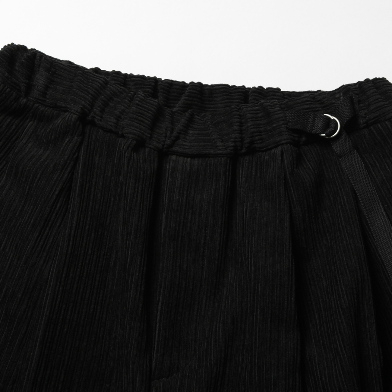 Dulcamara / ドゥルカマラ | コーデュロイタックワイドパンツ - Black