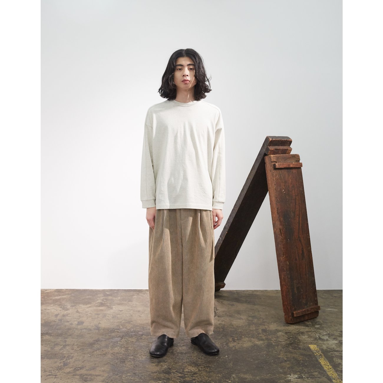 ドゥルカマラ dulcamara 太畝コーデュロイ切替パンツ ドゥルカマラ dulcamara 太畝コーデュロイ切替パンツ