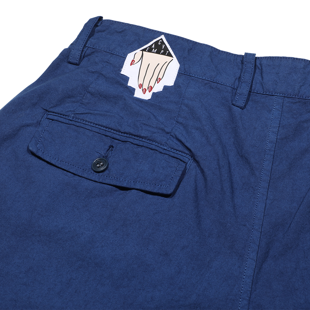 OVERDYE TWO TUCK PANTS - Navy