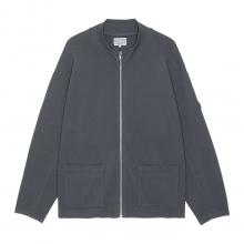 C.E / シーイー | DBL KNIT ZIP UP - Charcoal