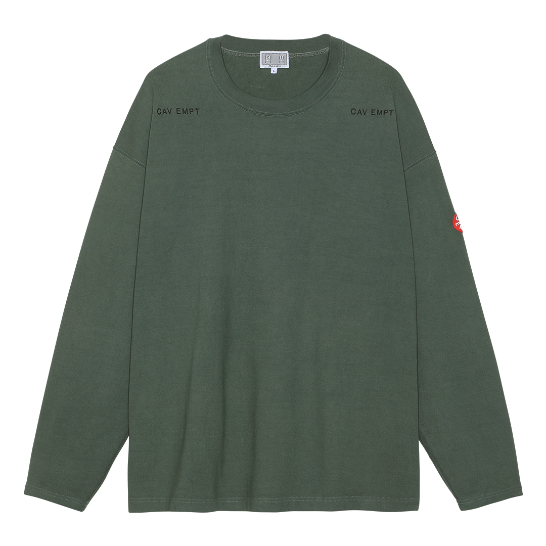C.E（シーイー）SOCIETY HEAVY LONG SLEEVE T／ L C.E / シーイー | OVERDYE ORNAMENT HEAVY LONG SLEEVE T - Green