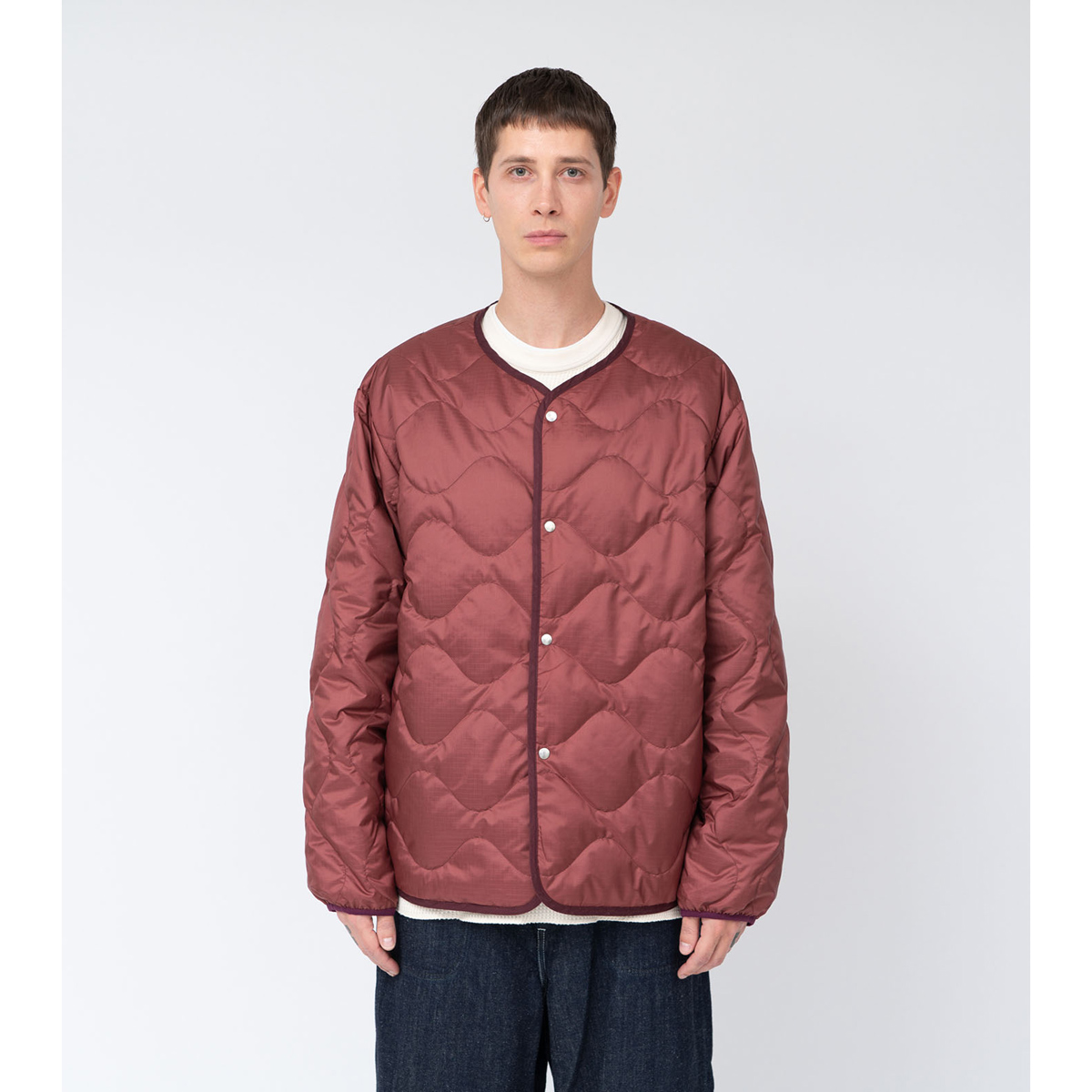 nanamica / ナナミカ | Reversible Down Cardigan - Charcoal | 通販