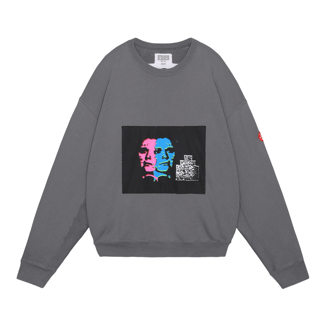 C.E / シーイー | WASHED AFTER EFFECT CREW NECK - Charcoal | 通販