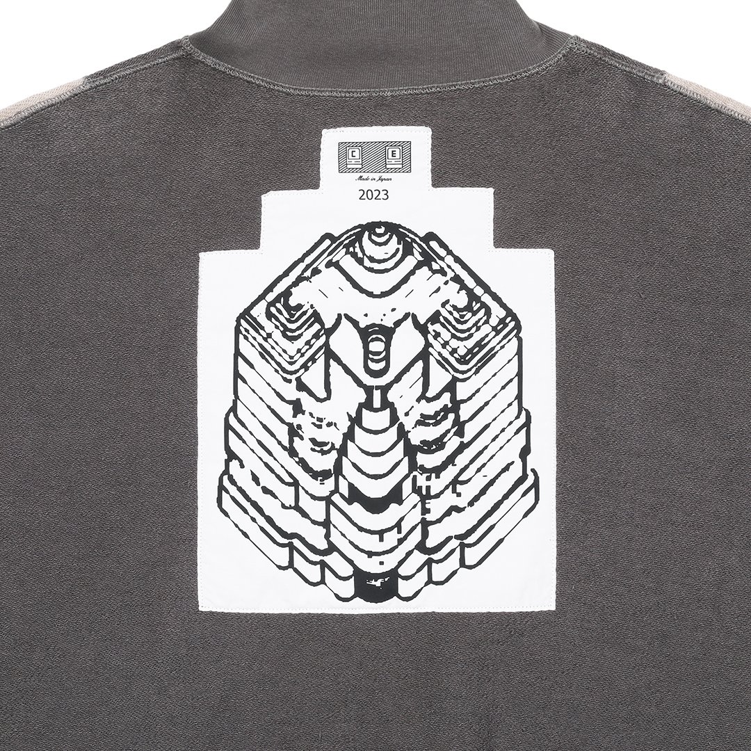 C.E / シーイー | SLASH CUT ZIP SWEAT - Charcoal | 通販 - 正規取扱