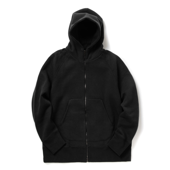 CURLY / カーリー | RAFFY ZIP PARKA solid brushed - Black | 通販