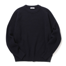 Y / ワイ (YLEVE / イレーヴ) | NON MULESING WOOL KN C/N P/O - Navy