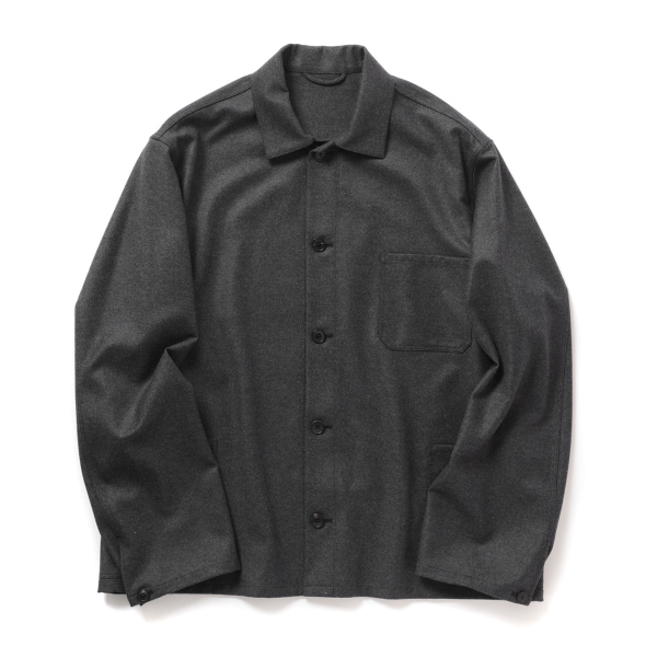 HEUGN / ユーゲン | Even Gray Flannel Blouson - Gray | 通販