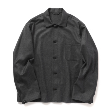 HEUGN / ユーゲン | Even Gray Flannel Blouson - Gray