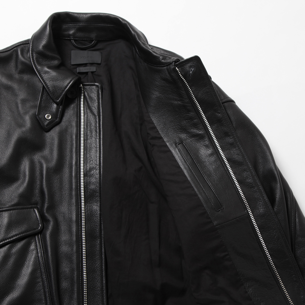 YOKE25AW COW LEATHER FLIGHT JACKET サイズ2 YOKE 25AW 