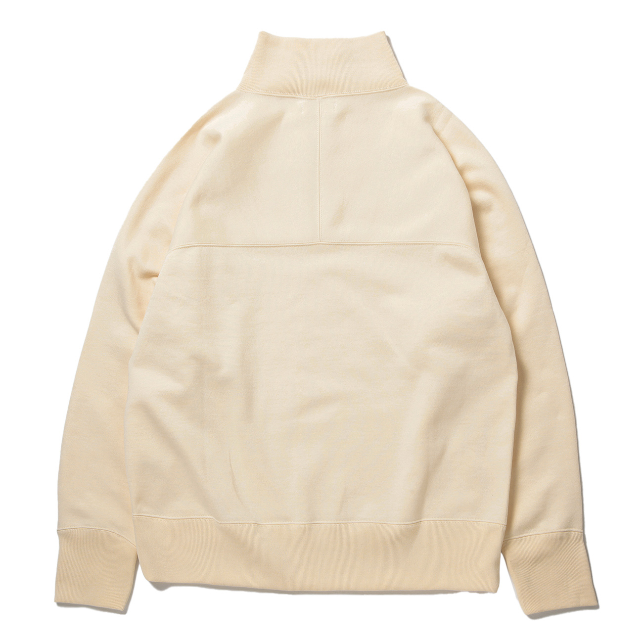 AUBETT / オーベット | コットン空紡裏毛 ハーフジップ - Oatmeal